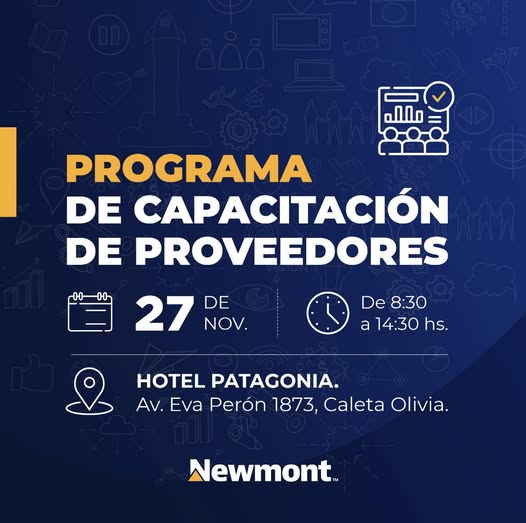Newmont Cerro Negro lanzó una nueva capacitación gratuita para proveedores de Santa Cruz