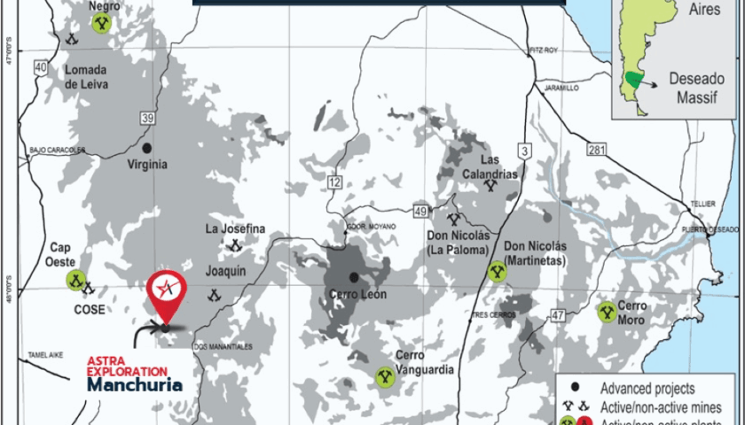 Astra Exploration Inc Map Argentina