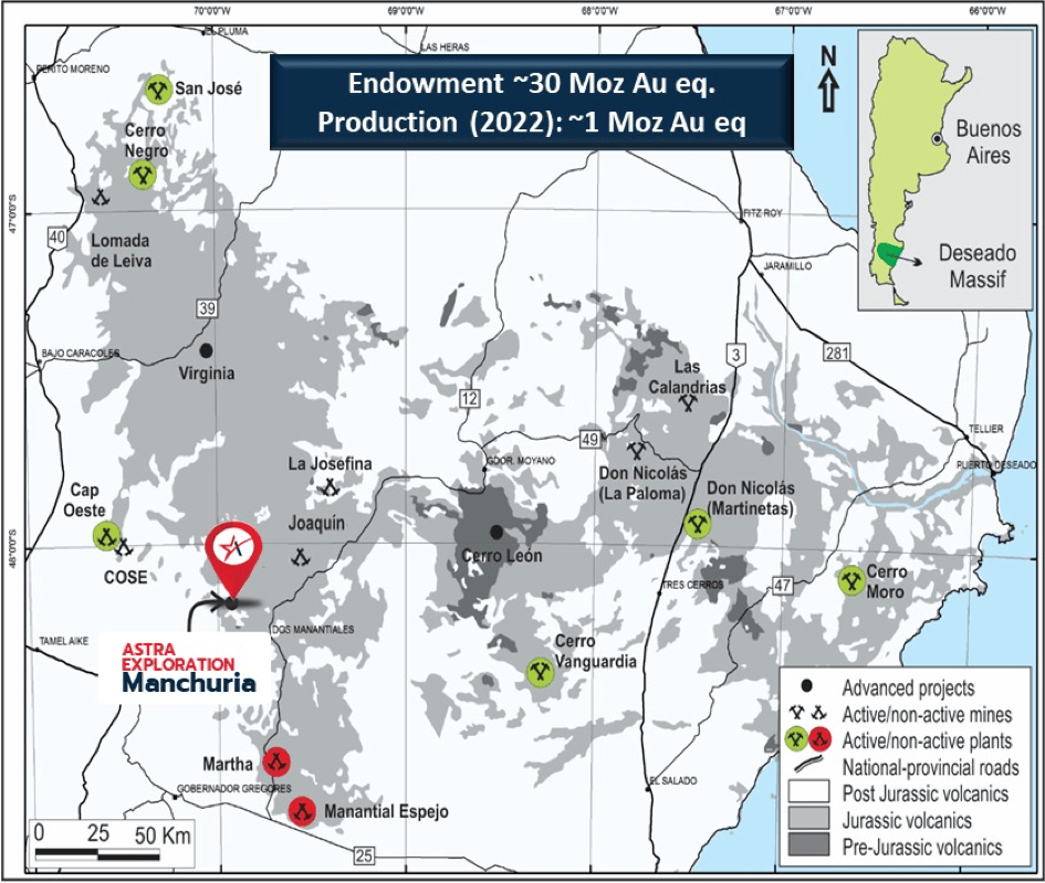 Astra Exploration Inc Map Argentina