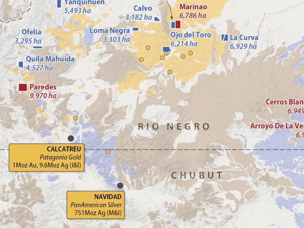 Calcatreu próximo al proyecto Navidad (Chubut)