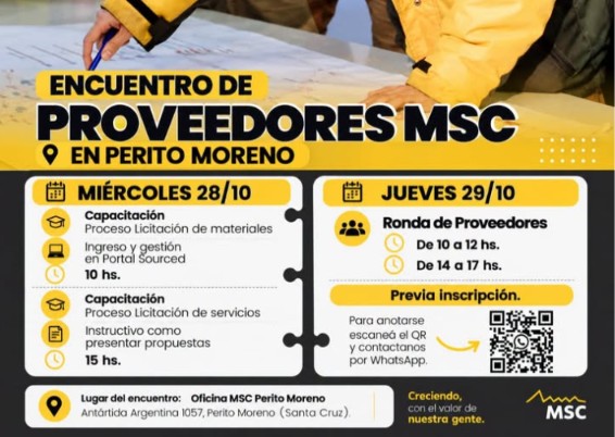 Encuentro de proveedores MSC perito moreno