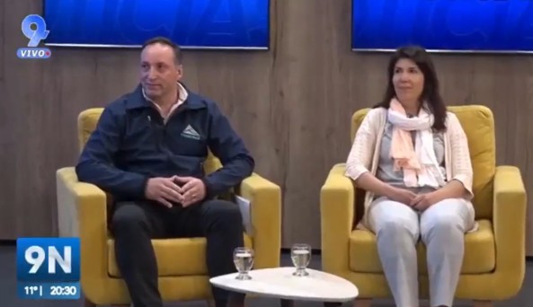 Fernando Baños y Fernanda Pacheco FOMICRUZ CANAL 9