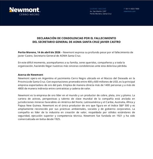 NEWMONT CASTRO