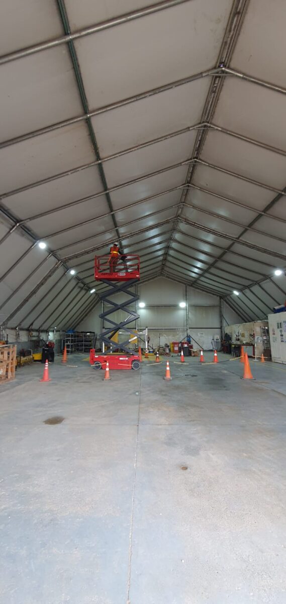 Reparación y mantenimiento nave industrial de Enaex cerro Moro