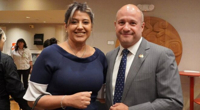 Senadora Gadano y Embajador Wheeler