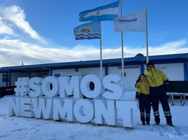 Somos Newmont con nieve el gusto de pertenecer